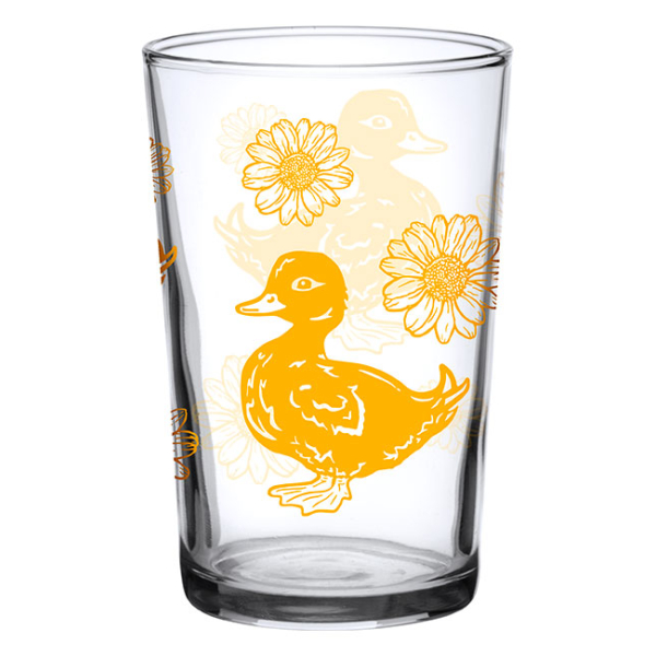 Vintage Juice Glass Ducky 7 oz