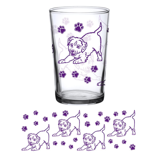Vintage Juice Glass Puppy 7 oz - Image 2
