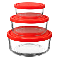 Frigoverre Glass Storage Bowls Set of 3 Frigoverre Glass Storage Bowls Set of 3