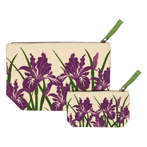 Canvas Pouches Iris Set of 2