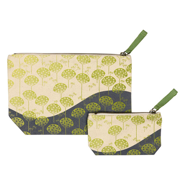 Canvas Pouches Dandelion Set of 2