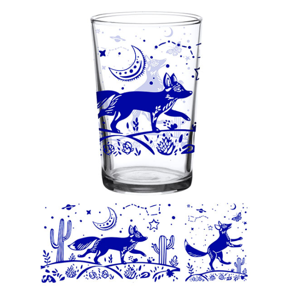 Juice Glass Vintage Desert Fox 7 oz - Image 3