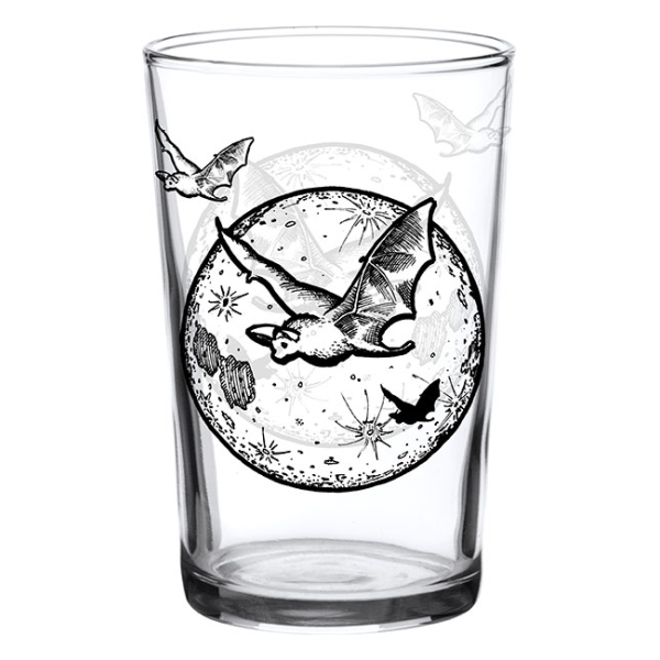 Juice Glass Vintage Bat 7 oz