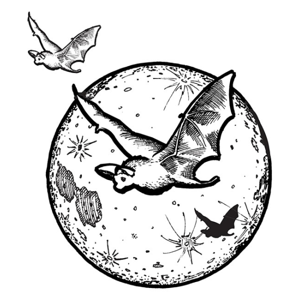 Juice Glass Vintage Bat 7 oz - Image 2