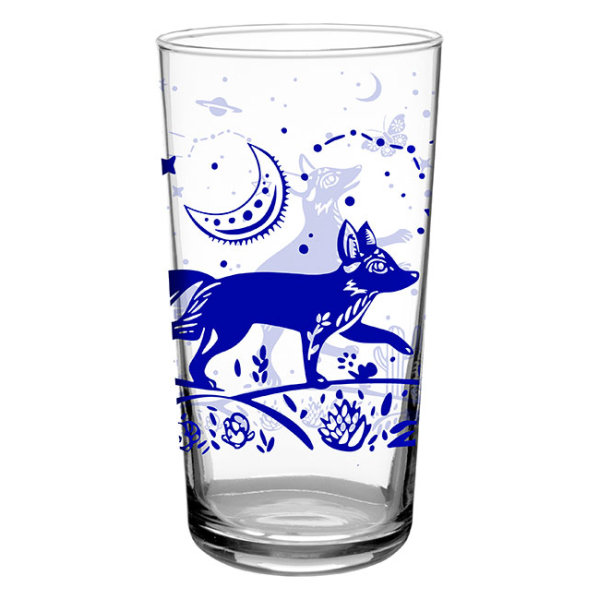 Beverage Glass Vintage Desert Fox 16 oz