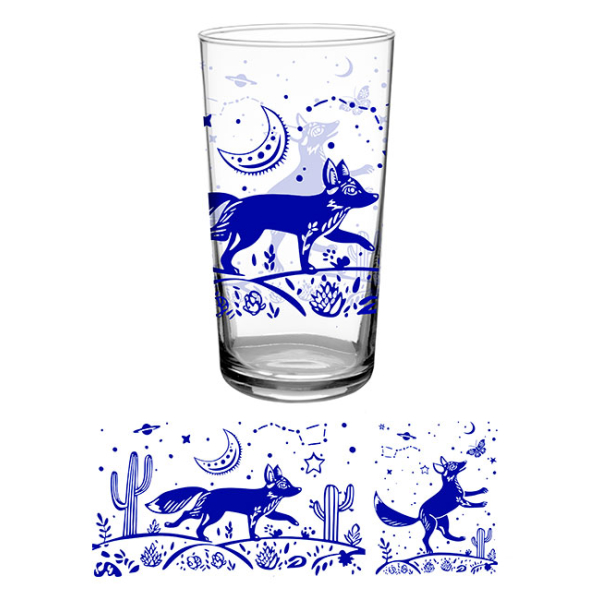 Beverage Glass Vintage Desert Fox 16 oz - Image 3
