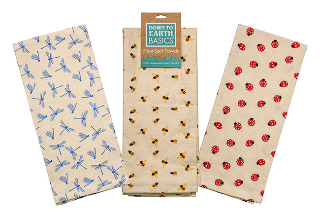 Kitchen Towels Beneficial Bugs Set of 3 Kitchen Towels Beneficial Bugs Set of 3