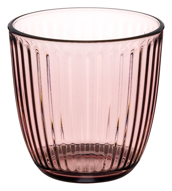 Line Water Glass 9.75 oz Lilac Rose Line Water Glass 9.75 oz Lilac Rose