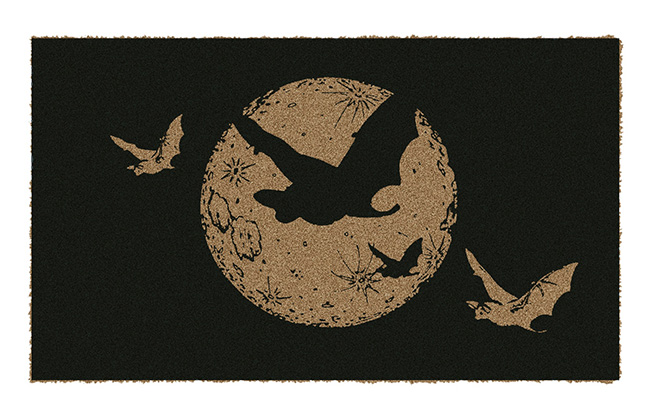 Coir Doormat Moon Bat Coir Doormat Moon Bat